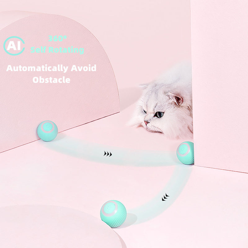 Automatic Rolling Smart Cat Ball Toy by HitMyNeed