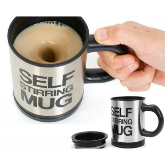 Automatic Self-Stirring Mug 400ml Stainless Steel by HitMyNeed