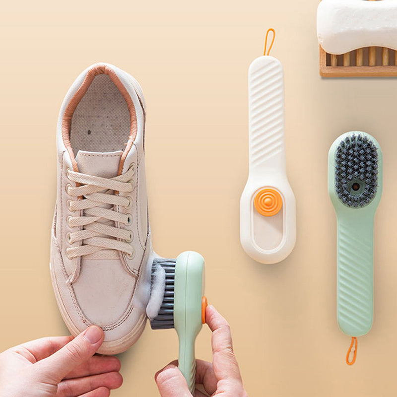 Automatic Shoe Cleaning Brush with Liquid Dispenser by HitMyNeed