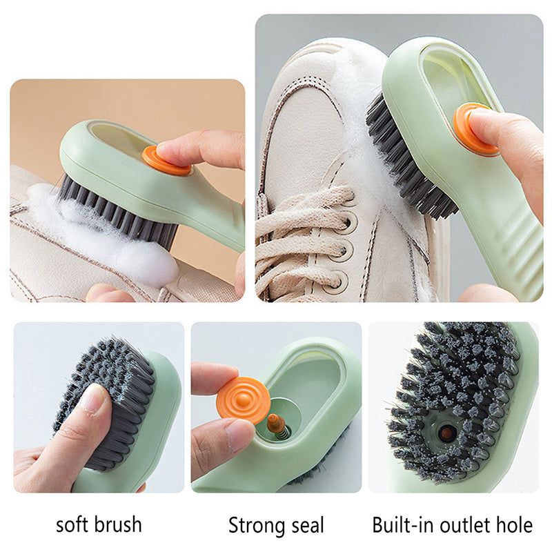 Automatic Shoe Cleaning Brush with Liquid Dispenser by HitMyNeed