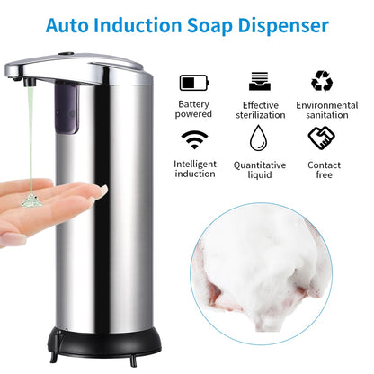 Automatic Stainless Steel Hand Wash Dispenser by HitMyNeed