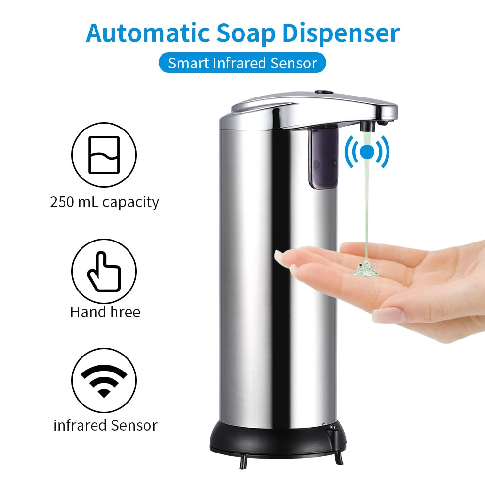 Automatic Stainless Steel Hand Wash Dispenser by HitMyNeed