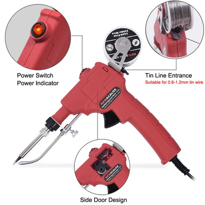 Automatic Tin Feed Handheld Soldering Gun 60W by HitMyNeed