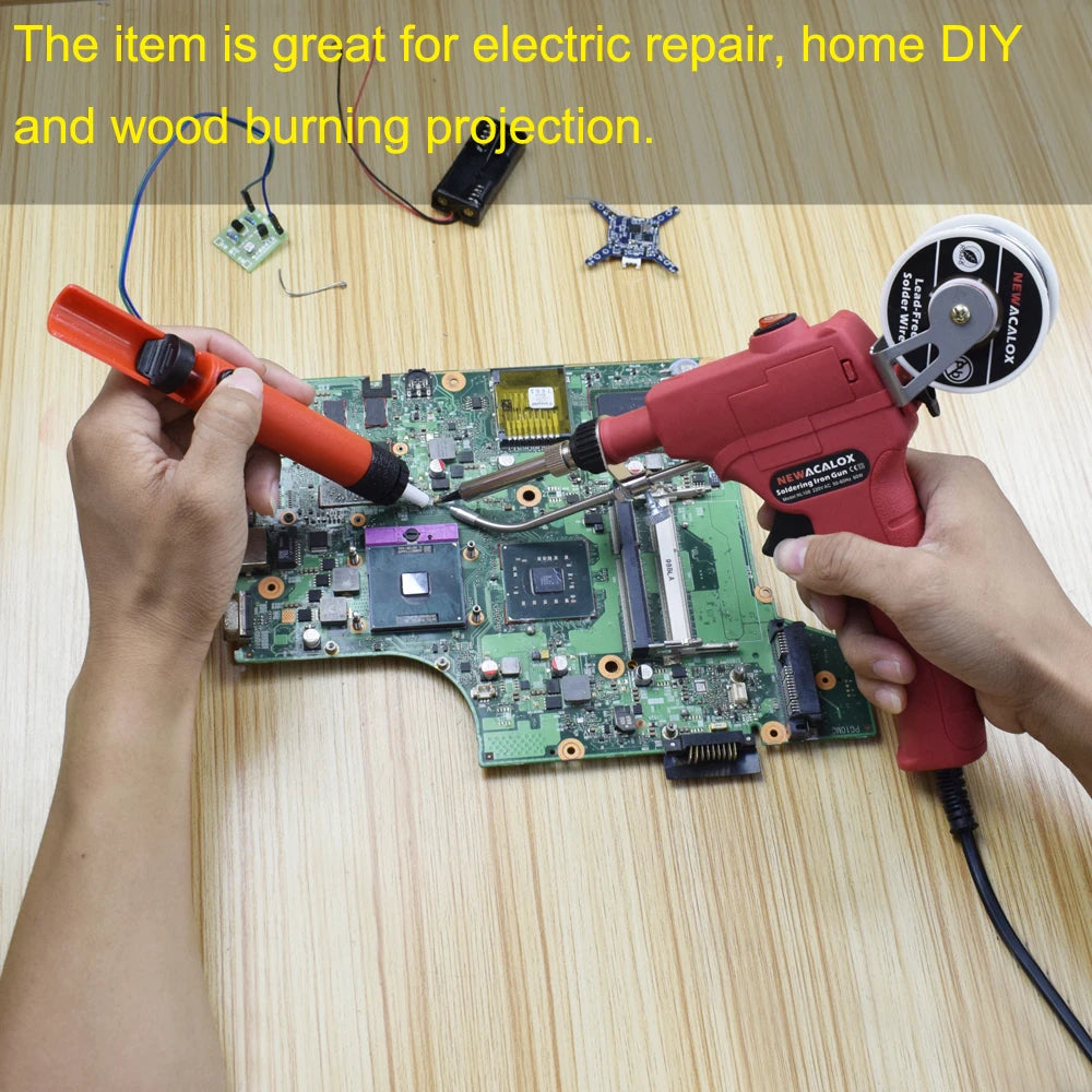 Automatic Tin Feed Handheld Soldering Gun 60W by HitMyNeed