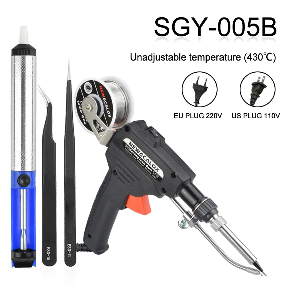 Automatic Tin Feed Handheld Soldering Gun 60W sgy005b-soldering by HitMyNeed