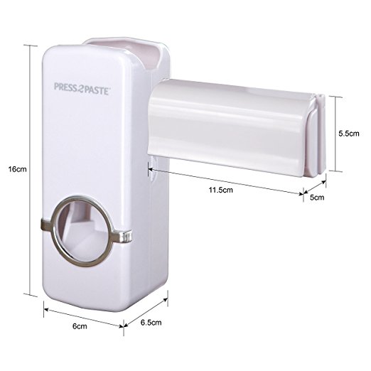 Automatic Toothpaste Dispenser & Toothbrush Holder by HitMyNeed