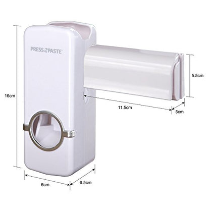 Automatic Toothpaste Dispenser & Toothbrush Holder by HitMyNeed