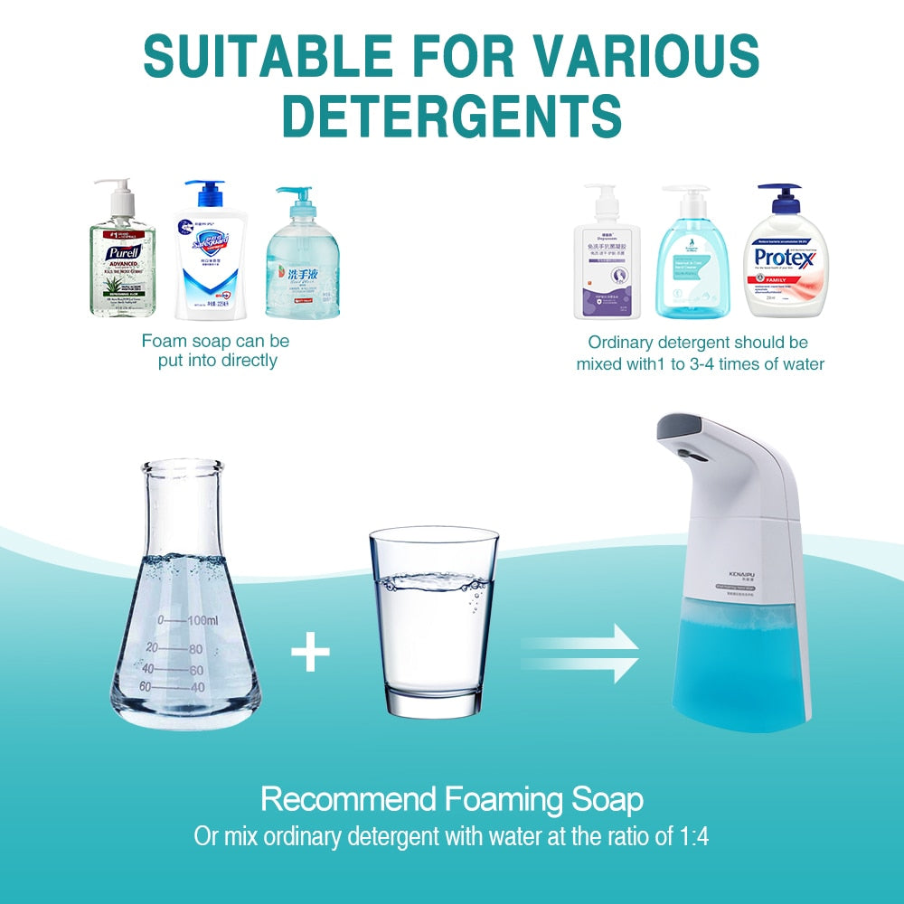 Automatic Touchless Foaming Soap Dispenser by HitMyNeed