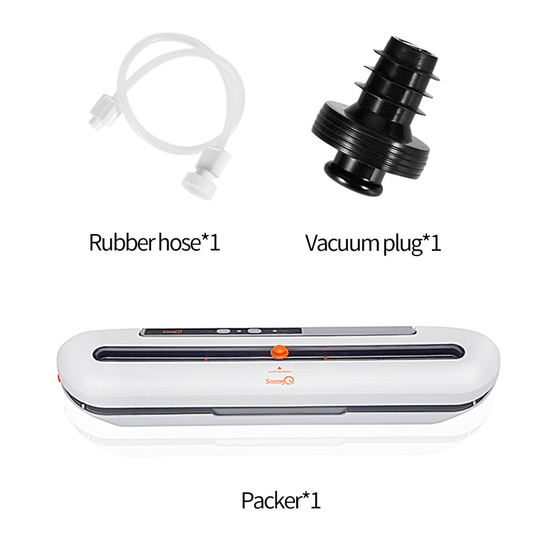 Automatic Vacuum Food Sealer Machine 80W gray-2pcs eu-220v by HitMyNeed