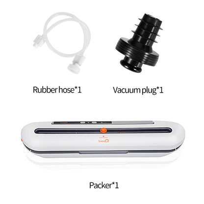 Automatic Vacuum Food Sealer Machine 80W gray-2pcs eu-220v by HitMyNeed