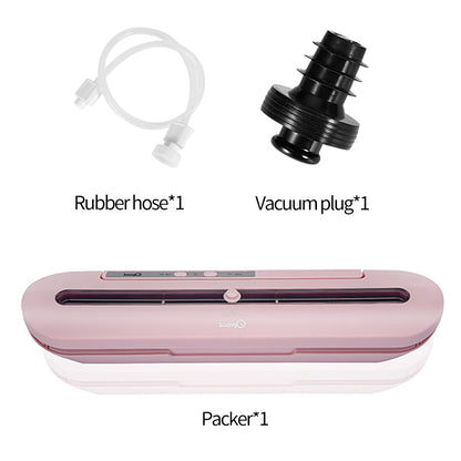 Automatic Vacuum Food Sealer Machine 80W pink-2pcs uk-220v by HitMyNeed