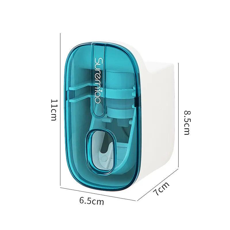 Automatic Wall-Mount Toothpaste Dispenser & Holder by HitMyNeed