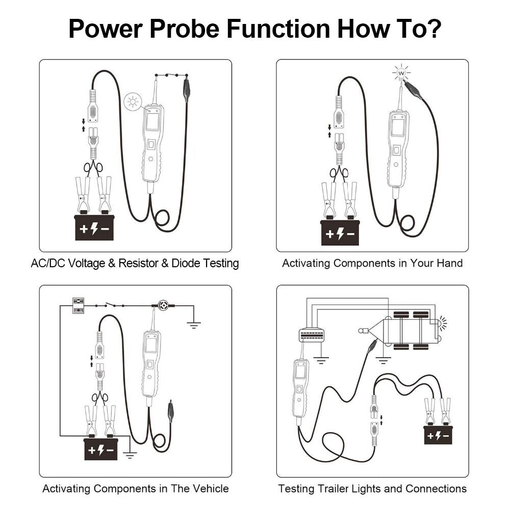 Automotive Circuit Tester with TFT Display & Probe by HitMyNeed