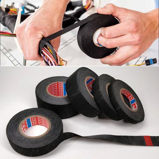 Automotive Wire Harness Tape - Heat Resistant PET Fleece (15M) 9mm by HitMyNeed