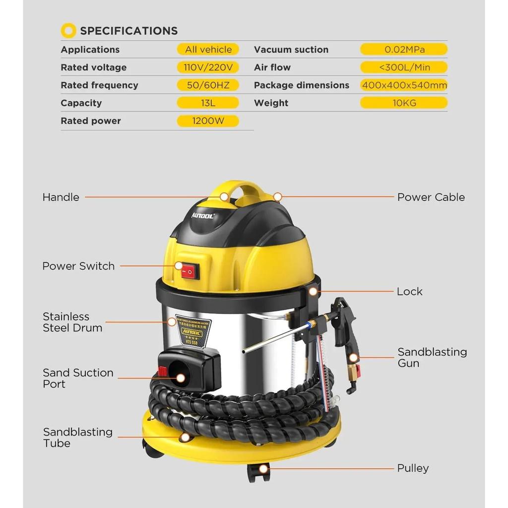 AUTOOL HTS558 Engine Intake & Valve Carbon Cleaner by HitMyNeed