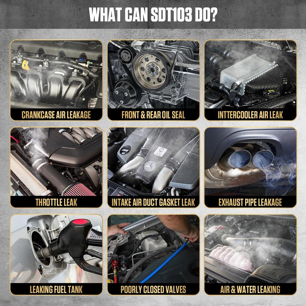 AUTOOL SDT103 12V Automotive Smoke Leak Detector by HitMyNeed