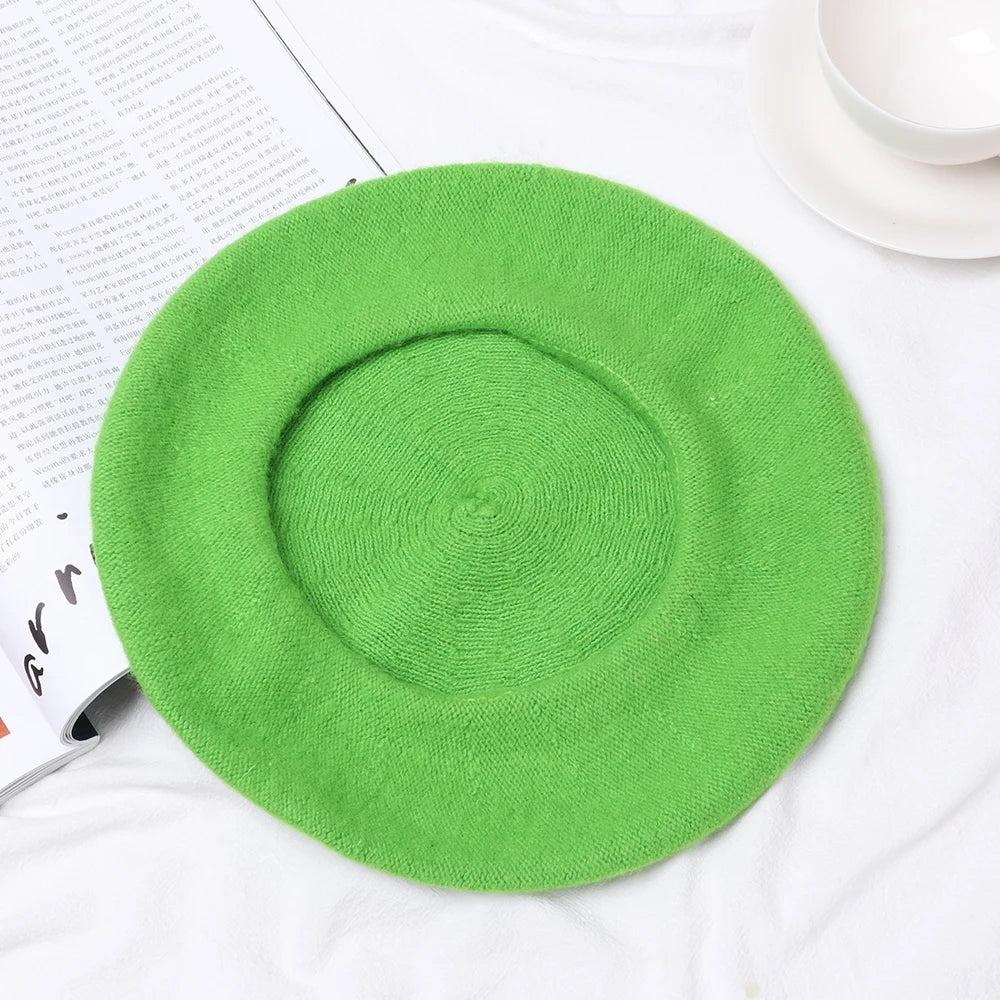 Autumn Winter Felt Beret for Women by HitMyNeed