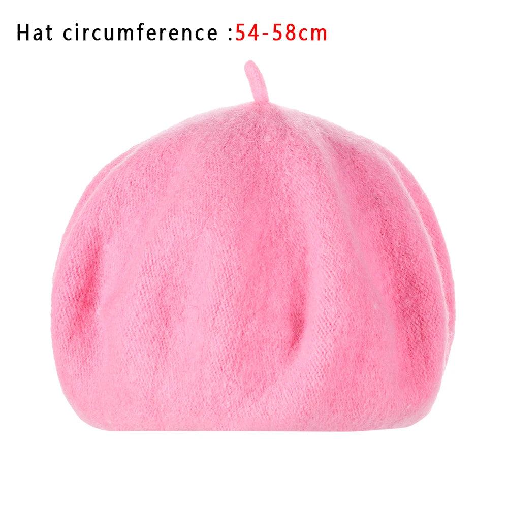 Autumn Winter Felt Beret for Women by HitMyNeed