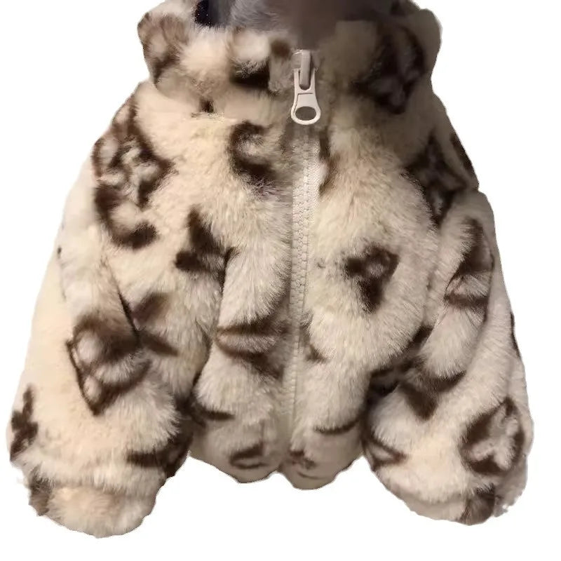 Autumn Winter Fur Coat for Small Dogs & Cats by HitMyNeed