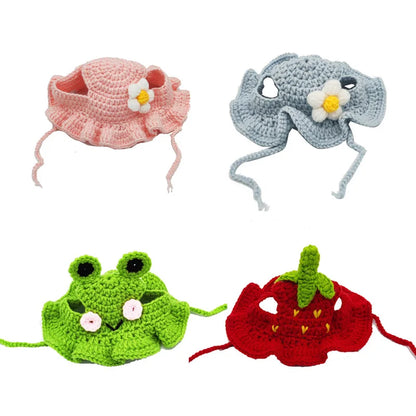 Autumn Winter Knitted Cat & Puppy Hat by HitMyNeed