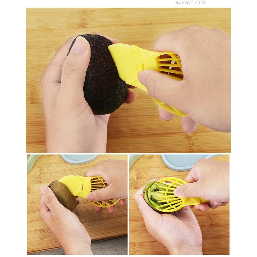Avocado Cutter, Corer, Crusher & Storage 3‑Piece Set by HitMyNeed