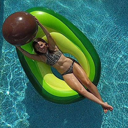 Avocado Pool Float for Adults with Removable Ball by HitMyNeed
