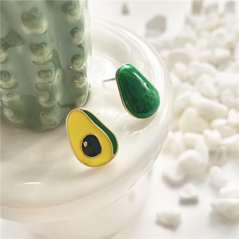 Avocado Stud Earrings for Women by HitMyNeed