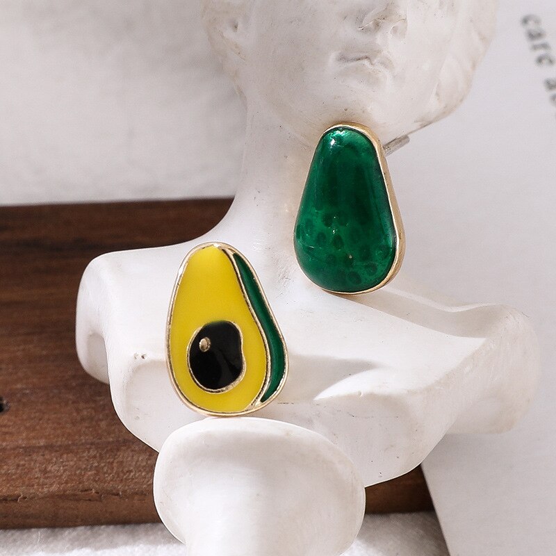 Avocado Stud Earrings for Women by HitMyNeed