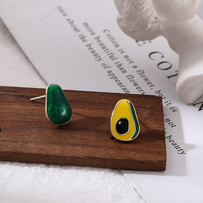 Avocado Stud Earrings for Women by HitMyNeed
