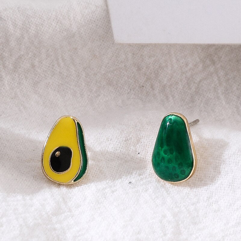 Avocado Stud Earrings for Women by HitMyNeed