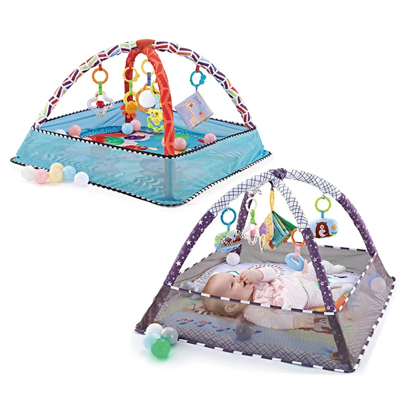 Baby Activity Gym & Fence Crawling Play Mat 0-18M by HitMyNeed