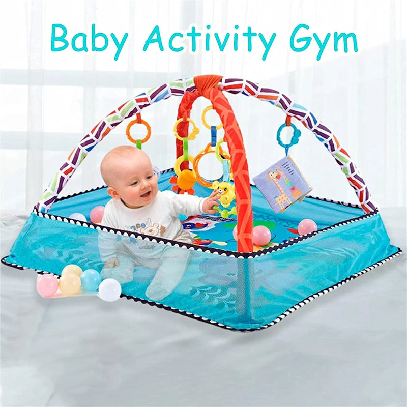 Baby Activity Gym & Fence Crawling Play Mat 0-18M by HitMyNeed