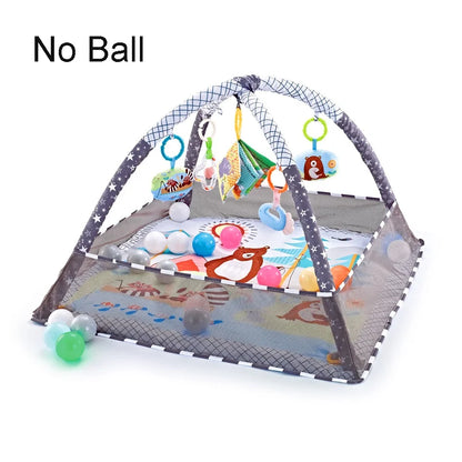 Baby Activity Gym & Fence Crawling Play Mat 0-18M grey by HitMyNeed