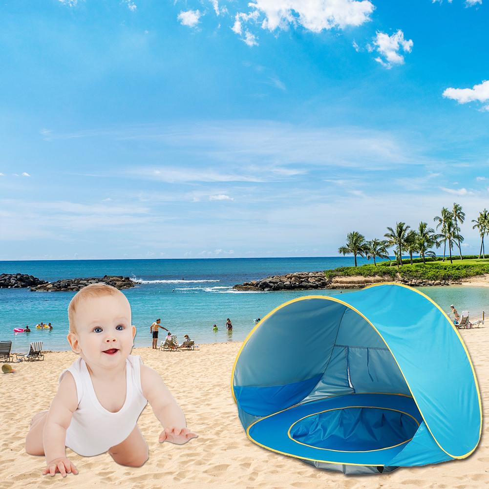Baby Beach Shelter Portable Pop-Up Tent with Pool by HitMyNeed