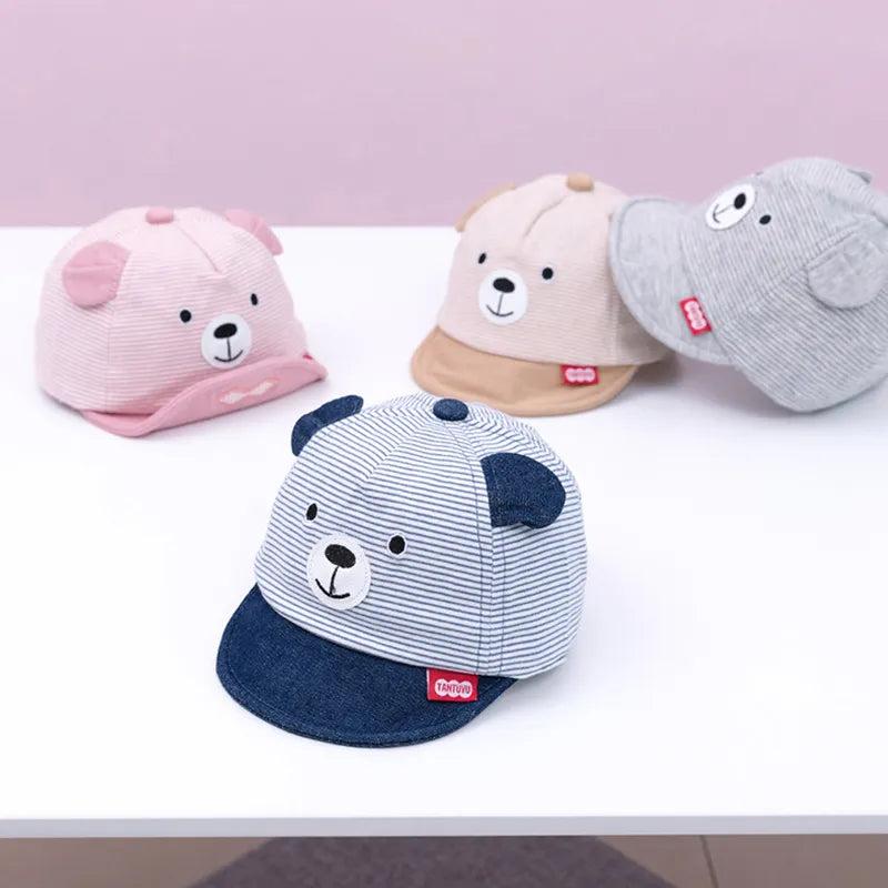 Baby Bear Cotton Baseball Cap for Babies 3-12 Months by HitMyNeed
