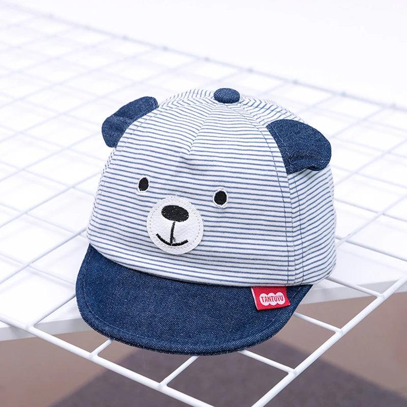 Baby Bear Cotton Baseball Cap for Babies 3-12 Months by HitMyNeed