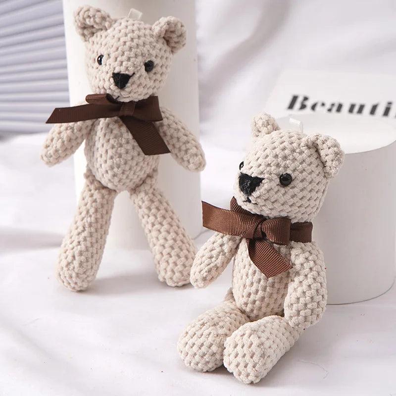 Baby Bear Plush Toy Keychain - 15cm Soft Bear Doll white by HitMyNeed