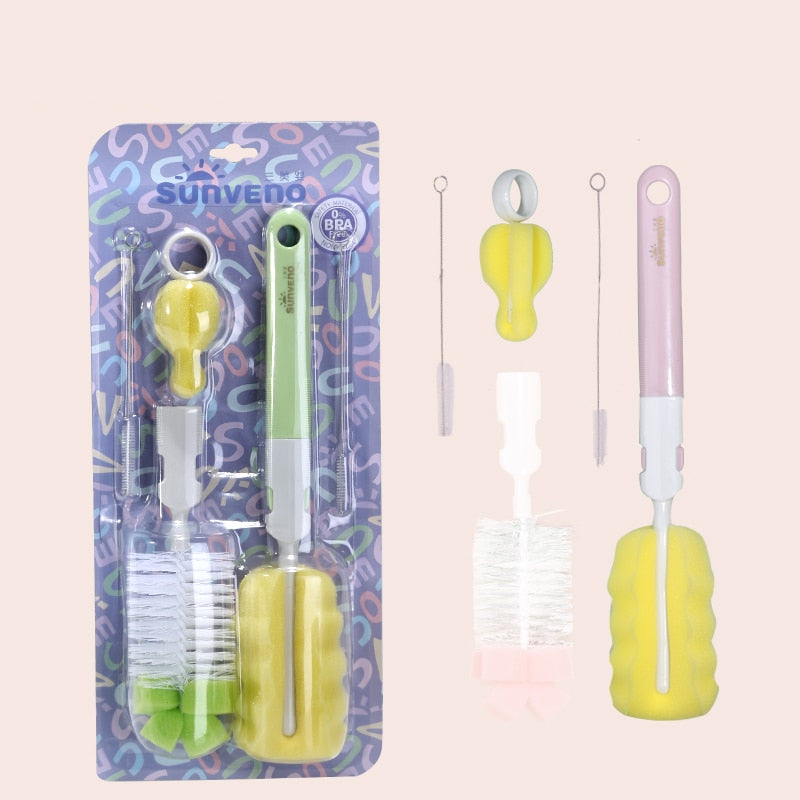 Baby Bottle Cleaner Brush Set with Straw & Nipple Tools by HitMyNeed
