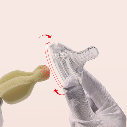 Baby Bottle Cleaner Brush Set with Straw & Nipple Tools by HitMyNeed