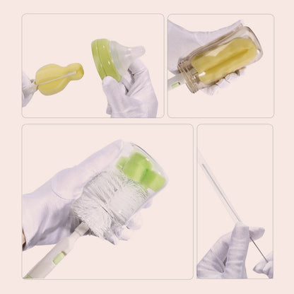 Baby Bottle Cleaner Brush Set with Straw & Nipple Tools by HitMyNeed