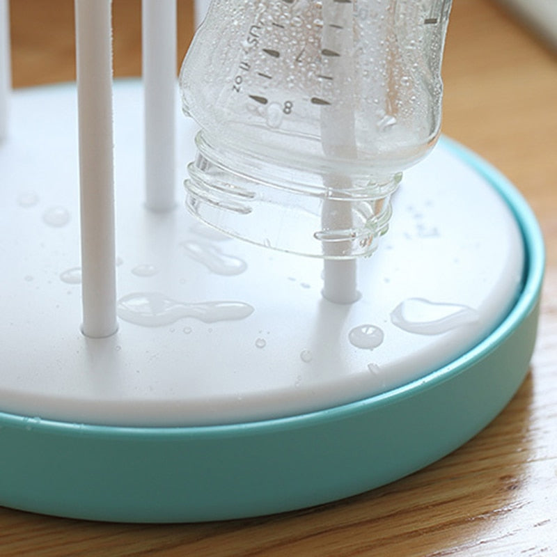 Baby Bottle Drying Rack with Removable Drip Tray by HitMyNeed