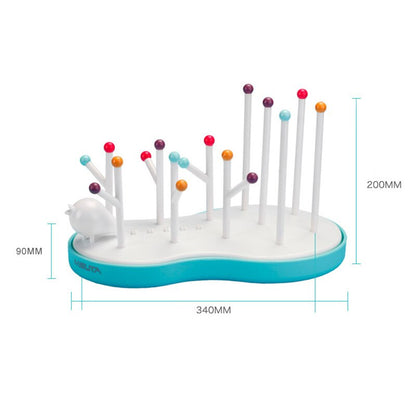 Baby Bottle Drying Rack with Removable Drip Tray by HitMyNeed