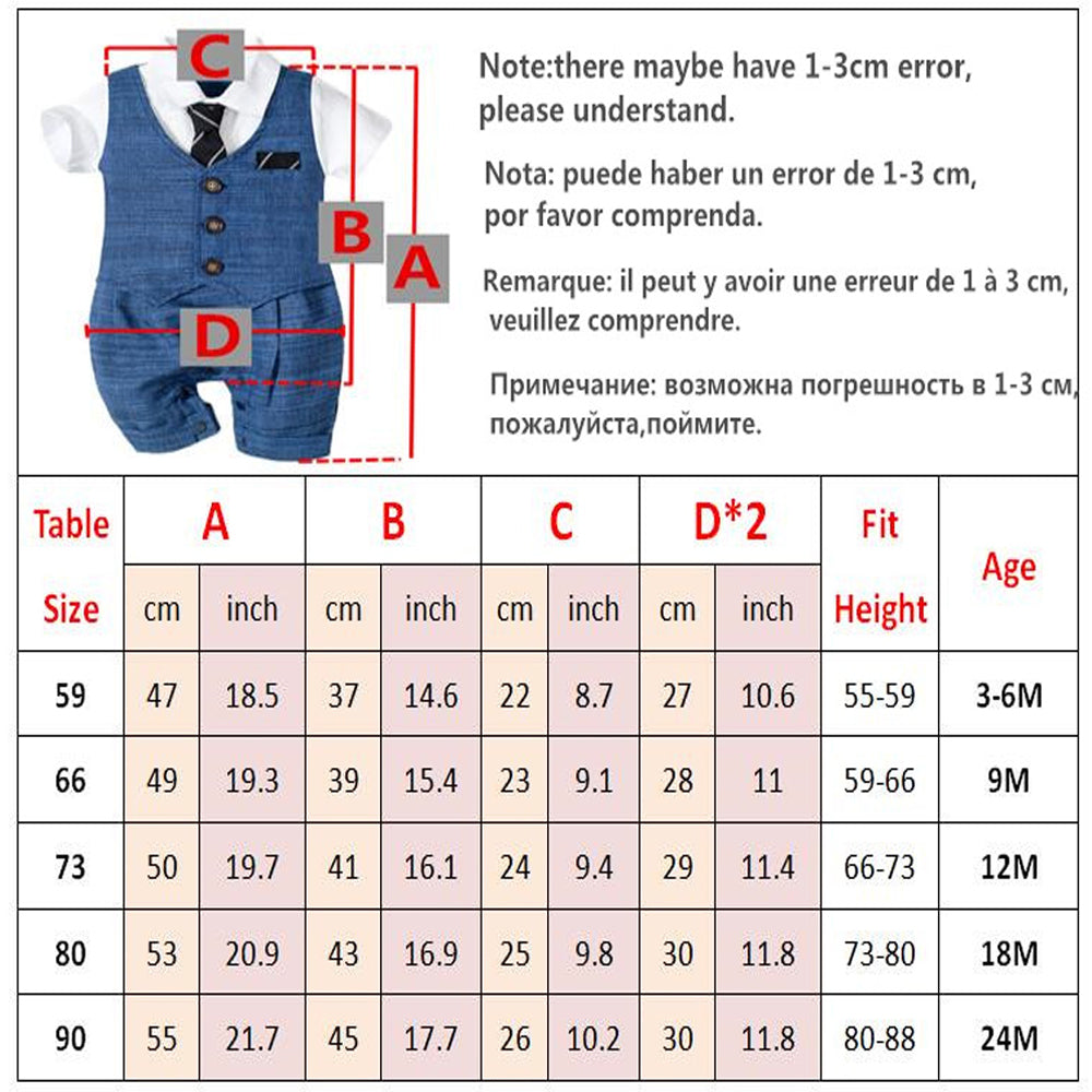 Baby Boy Summer Cotton Formal Romper with Tie by HitMyNeed