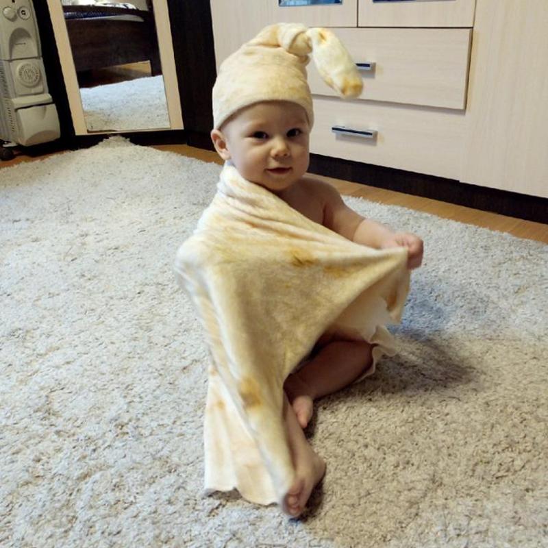 Baby Burrito Swaddle Blanket and Hat Set by HitMyNeed