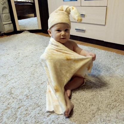 Baby Burrito Swaddle Blanket and Hat Set by HitMyNeed