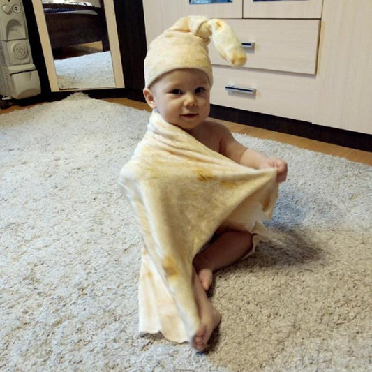 Baby Burrito Swaddle Blanket and Hat Set by HitMyNeed