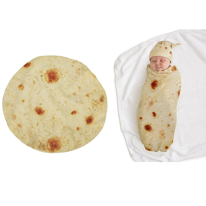 Baby Burrito Swaddle Blanket and Hat Set by HitMyNeed
