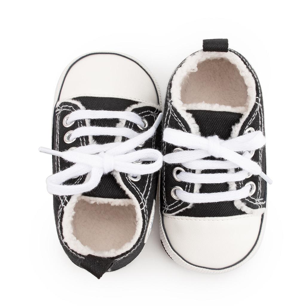 Baby Canvas Star Print First Walker Sneakers by HitMyNeed