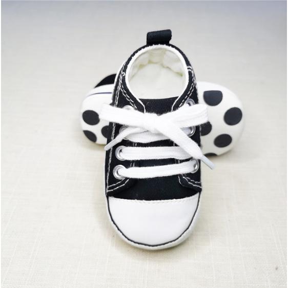 Baby Canvas Star Print First Walker Sneakers baby-black-star 7-12-months12cm by HitMyNeed