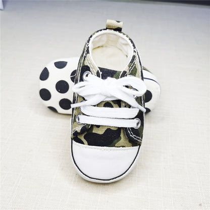 Baby Canvas Star Print First Walker Sneakers baby-camouflage-star 7-12-months12cm by HitMyNeed
